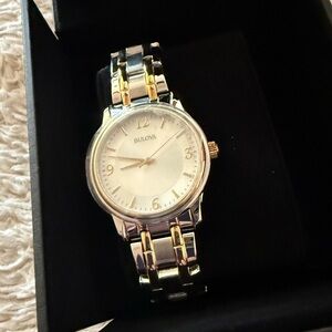 Not Available- Bulova Men’s Watch Silver and Gold Tone- New in Box